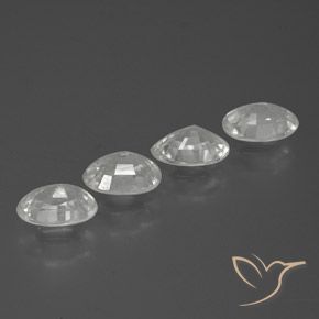 2.76 ct natürliche Weiß Zirkon-Edelsteine, Oval, VVS-VS