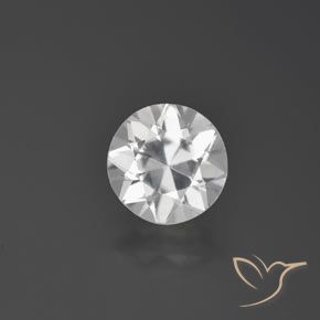 1.60ct Natürlicher Weiß Zirkon, Runden, VVS