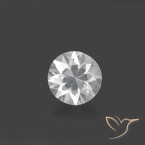 1.55ct Natürlicher Weiß Zirkon, Runden, VVS-VS