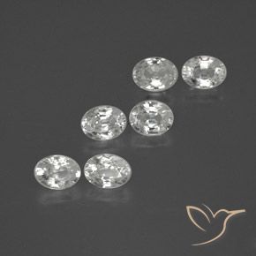 6.68ctw Natürlicher Weiß Zirkon, Oval, VS
