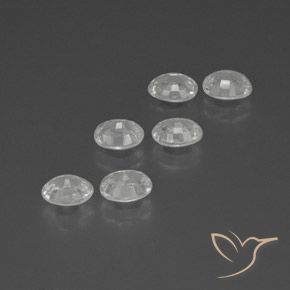 6.68 ct natürliche Weiß Zirkon-Edelsteine, Oval, VS