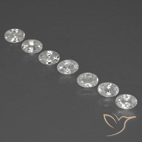 4.96 ct natürliche Weiß Zirkon-Edelsteine, Oval, VS-SI