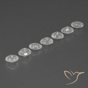4.96 ct natürliche Weiß Zirkon-Edelsteine, Oval, VS-SI