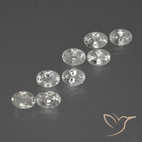 11.16ctw Natürlicher Weiß Zirkon, Oval, VS-SI