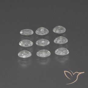 6.27 ct natürliche Weiß Zirkon-Edelsteine, Oval, VS