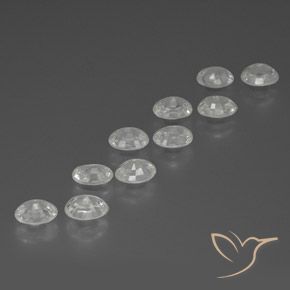 12.89 ct natürliche Weiß Zirkon-Edelsteine, Oval, VS
