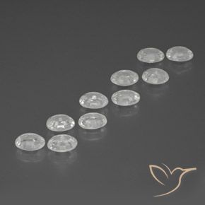 12.03 ct natürliche Weiß Zirkon-Edelsteine, Oval, VS