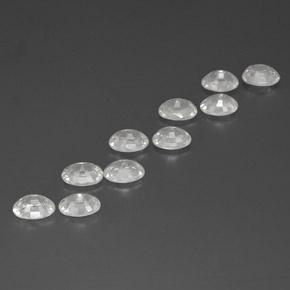 13,17 ct natürliche weißer Zirkon-Edelsteine, Oval Schliff, VS-SI