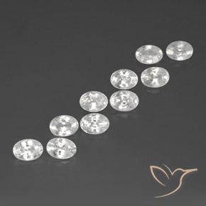 13.42ctw Natürlicher Weiß Zirkon, Oval, VS