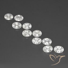 13.42 ct natürliche Weiß Zirkon-Edelsteine, Oval, VS