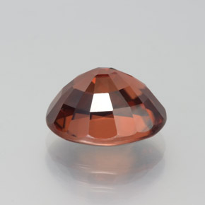 9,17 ctw natürlicher rose-orange Zirkon, Oval Schliff, VVS-VS