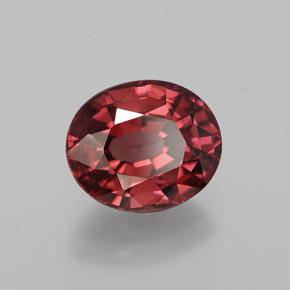 2,65 ctw natürlicher roter Zirkon, Oval Schliff, VVS