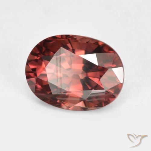 9,17 ctw natürlicher Merlot Rot Zirkon, Oval, VS