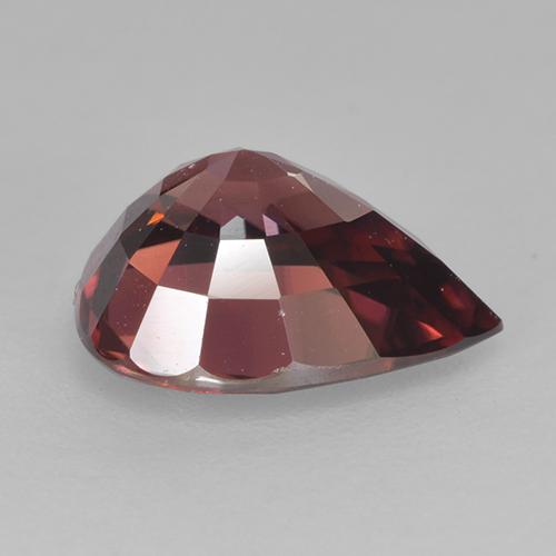 2,75 ctw natürlicher roter Zirkon, Birnenform, VVS