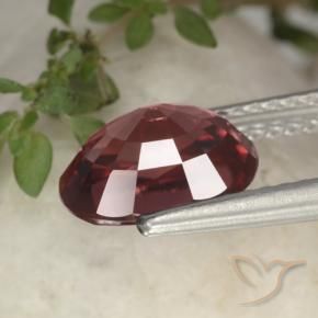 3,10 ctw natürlicher roter Zirkon, Oval Schliff, VVS