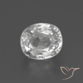 2.76ct Natürlicher Weiß Zirkon, Oval, VS