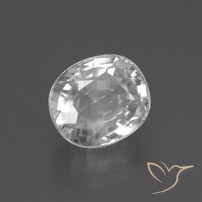 9,17 ctw natürlicher Weiß Zirkon, Oval, VS