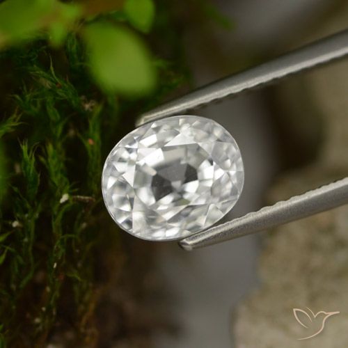 3.16ct Natürlicher Warmweiß Zirkon, Oval, VS