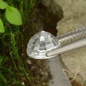 9,17 ctw natürlicher Warmweiß Zirkon, Oval, VS