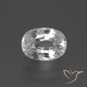 3.04ct Natürlicher Weiß Zirkon, Oval, VVS