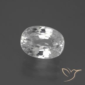 9,17 ctw natürlicher Weiß Zirkon, Oval, VVS