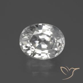 3.00ct Natürlicher Weiß Zirkon, Oval, VS