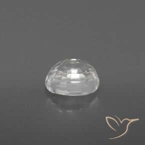 9,17 ctw natürlicher Weiß Zirkon, Oval, VVS-VS