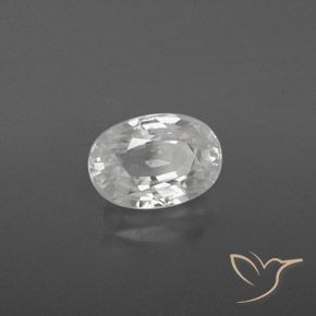9,17 ctw natürlicher Weiß Zirkon, Oval, VVS