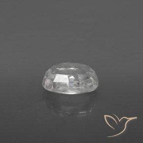 9,17 ctw natürlicher Weiß Zirkon, Oval, VVS