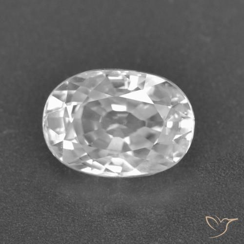 3.07ct Natürlicher Weiß Zirkon, Oval, VS