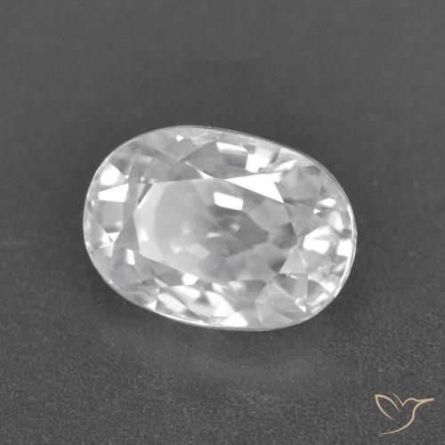9,17 ctw natürlicher Weiß Zirkon, Oval, VS