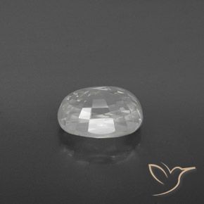 9,17 ctw natürlicher Weiß Zirkon, Oval, VVS-VS