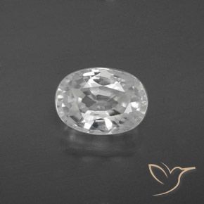 3.23ct Natürlicher Weiß Zirkon, Oval, VS