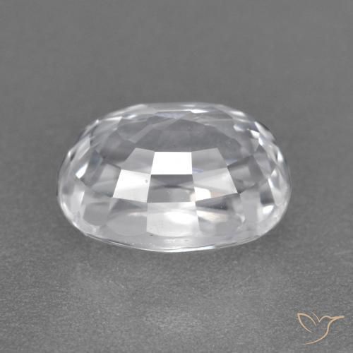 9,17 ctw natürlicher Weiß Zirkon, Oval, VVS