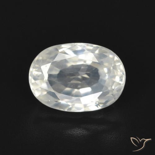 3.20ct Natürlicher Warmweiß Zirkon, Oval, VVS