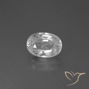 3.53ct Natürlicher Weiß Zirkon, Oval, VS