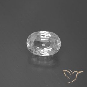 3.17ct Natürlicher Weiß Zirkon, Oval, VS