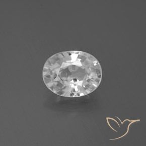 3.02ct Natürlicher Weiß Zirkon, Oval, VVS-VS