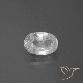2.75ct Natürlicher Weiß Zirkon, Oval, VVS