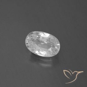 9,17 ctw natürlicher Weiß Zirkon, Oval, VVS