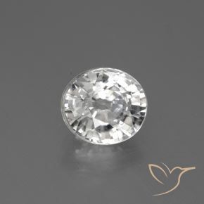2.84ct Natürlicher Weiß Zirkon, Oval, VVS