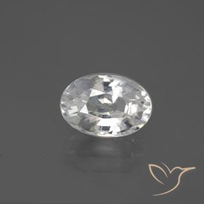 2.69ct Natürlicher Weiß Zirkon, Oval, VVS