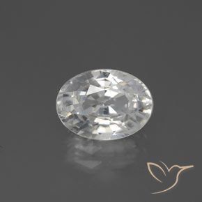 3.09ct Natürlicher Warmweiß Zirkon, Oval, VS