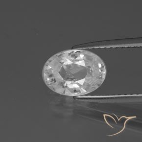 2.38ct Natürlicher Weiß Zirkon, Oval, VVS