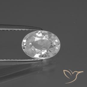 9,17 ctw natürlicher Weiß Zirkon, Oval, VVS