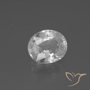 9,17 ctw natürlicher Weiß Zirkon, Oval, VVS