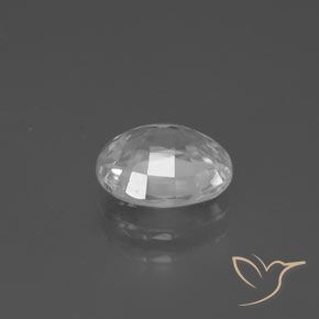 9,17 ctw natürlicher Weiß Zirkon, Oval, VVS