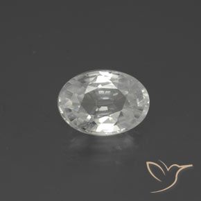 2.53ct Natürlicher Warmweiß Zirkon, Oval, VVS