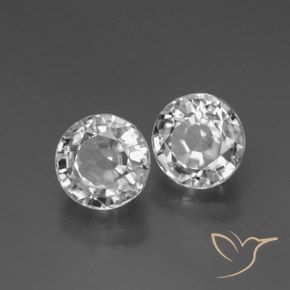 4.28 ct natürliche Weiß Zirkon-Edelsteine, Runden, VVS-VS