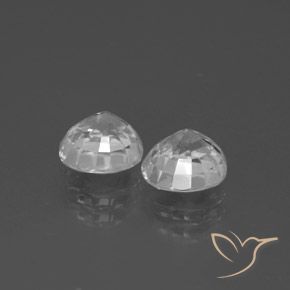 4.28 ct natürliche Weiß Zirkon-Edelsteine, Runden, VVS-VS